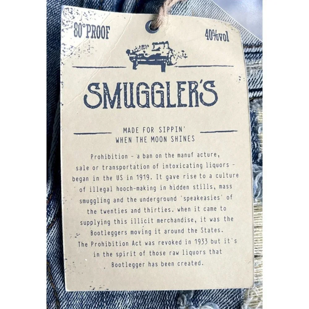 Smuggler's Moon Mens Sz 28 Biker Moto Distressed Ripped Light Wash‎ Jean Shorts